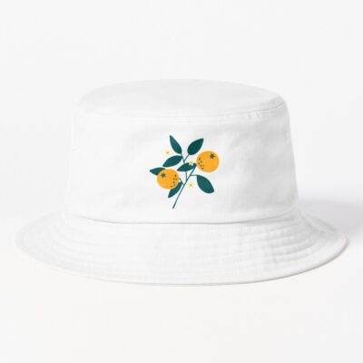 Orange Botanical Bucket Hat Official Cow Anime Merch