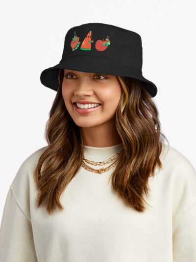 The Very Hungry Caterpillar Fruit Ensemble Bucket Hat Official Cow Anime Merch