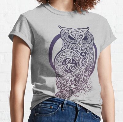 Celtic Owl T-Shirt Official Cow Anime Merch