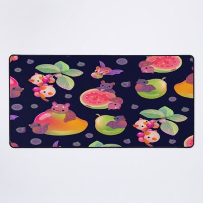 Fruit And Bat - Dark Mouse Pad Official Cow Anime Merch