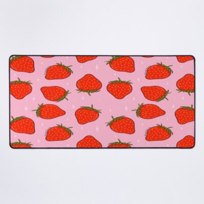 Strawberry Print Mouse Pad Official Cow Anime Merch